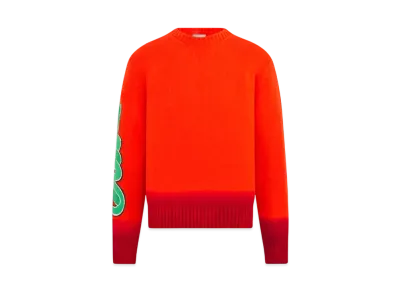 Dior x KAWS Sweater Wool Knit "Orange/Red"