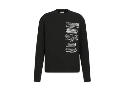 Dior Archives Labels Sweater Wool Jersey "Black"