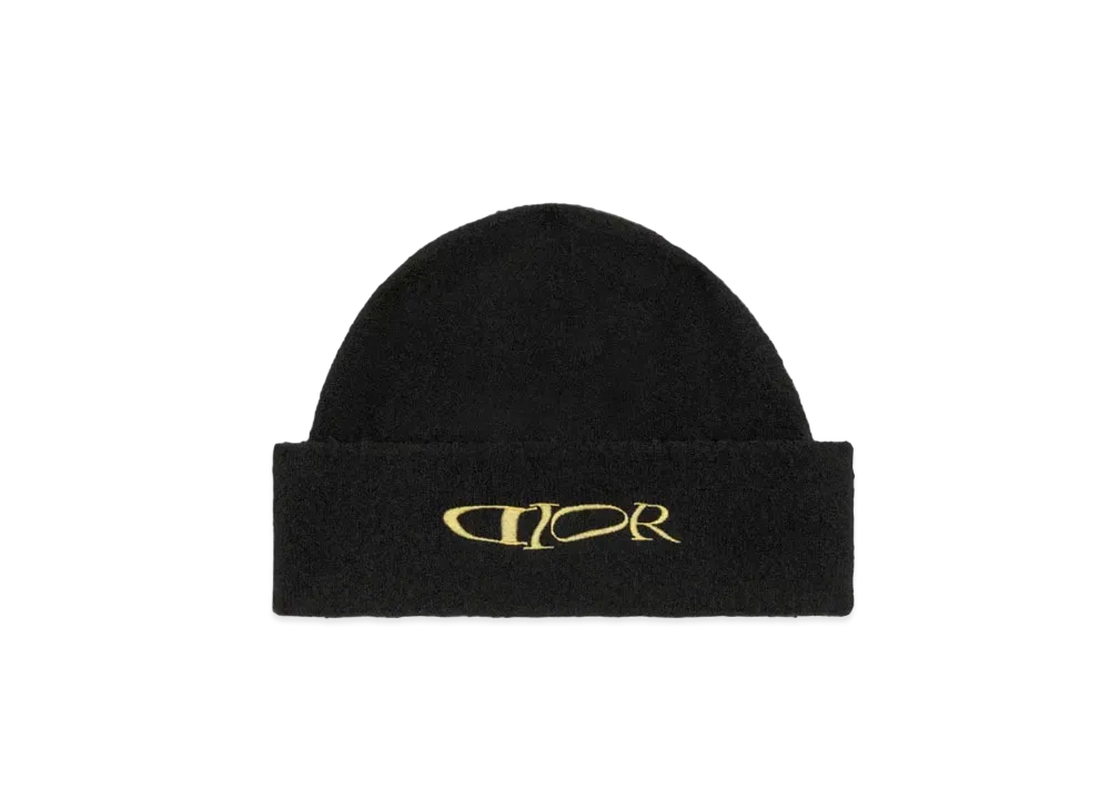 Dior x LEWIS HAMILTON Beanie Wool and Cashmere Blend Knit "Black"