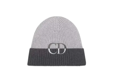 Dior CD Icon Beanie Virgin Wool Knit "Gray/Anthracite Gray"