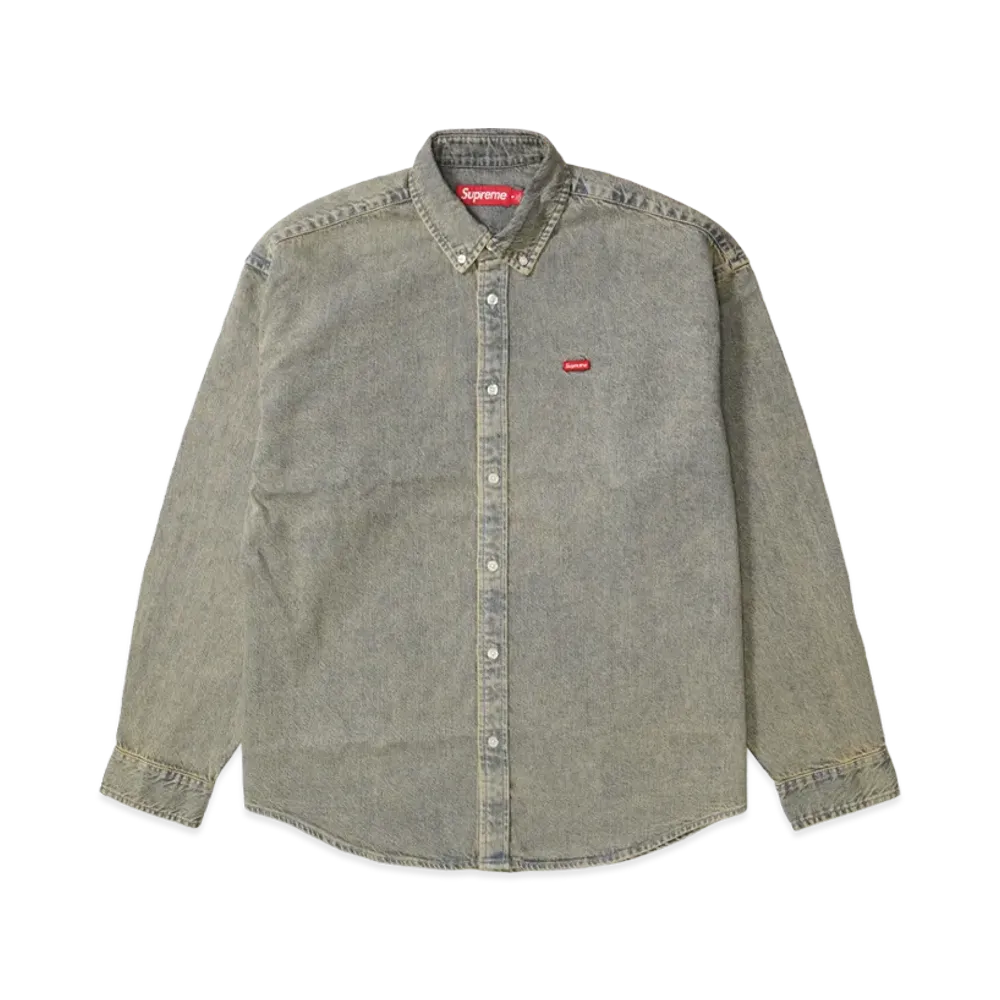 Supreme Small Box Denim Shirt "Dirty Indigo"