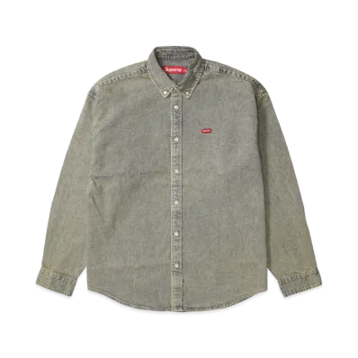 Supreme Small Box Denim Shirt "Dirty Indigo"