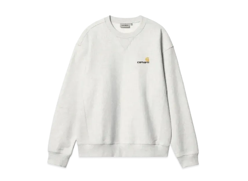 Carhartt WIP American Script Sweat "Ash Heather"