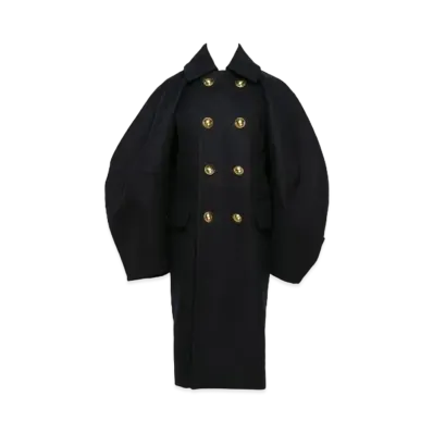 sacai Wool Melton Coat "Dark Navy"