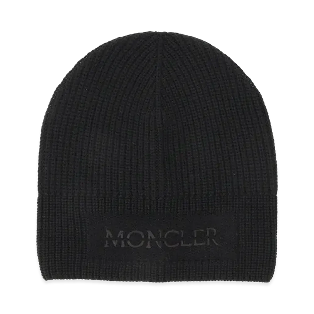 MONCLER Mens Beanie Cap "Black"