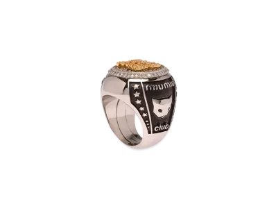 MIU MIU Miu Pave Bandling "Dark Gray/Gold"