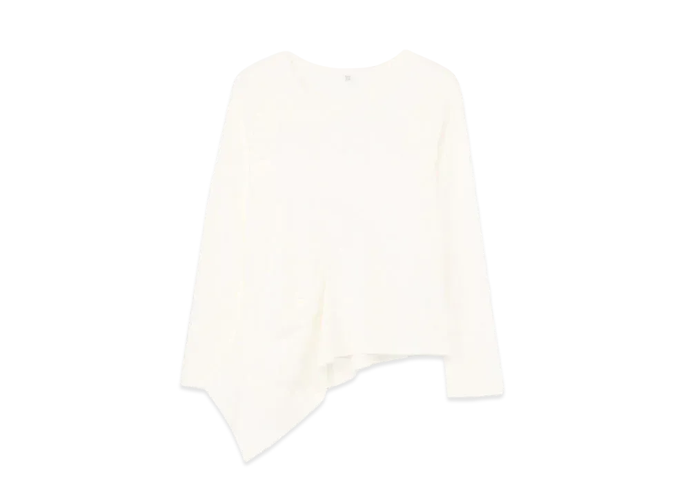 Yohji Yamamoto Y's SMOOTH FRONT DRAPE T "Off White"
