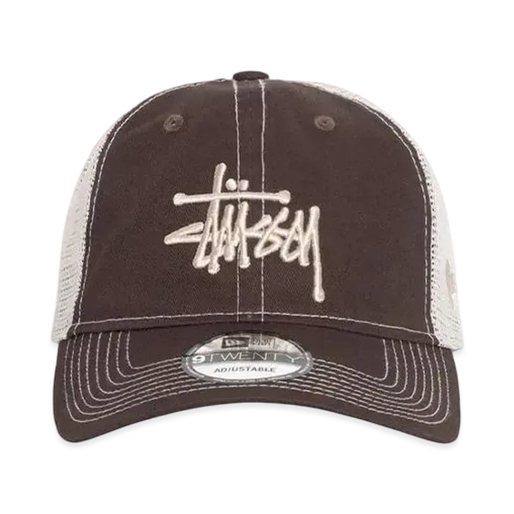 Stussy New Era 9Twenty Basic Trucker "Brown"