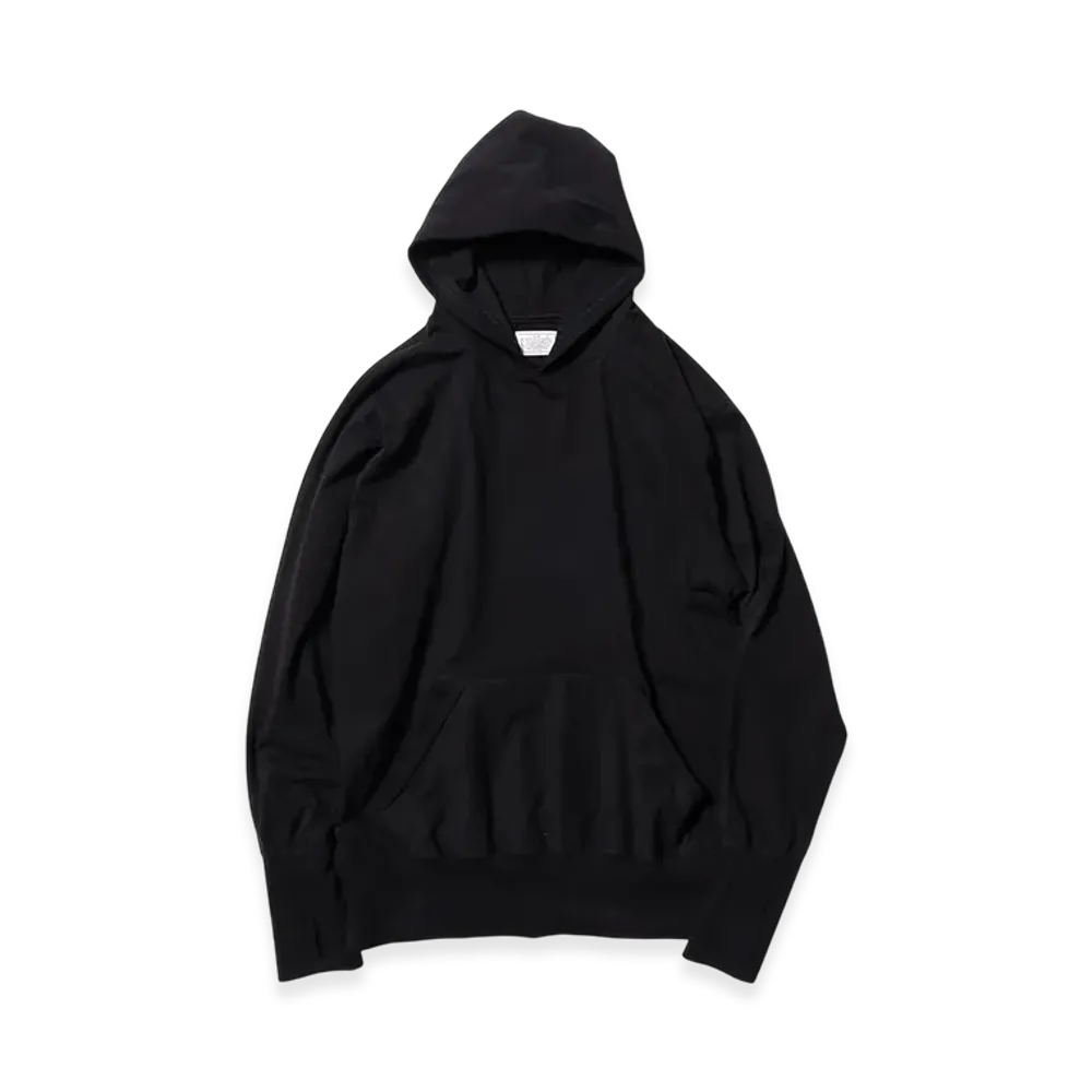 Unlikely Split Raglan Sleeve Hoodie "Black"