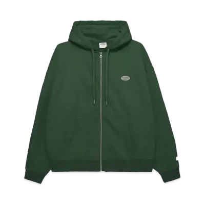 Paragraph Metal Ellipse Logo Zip Hoodie "Green"