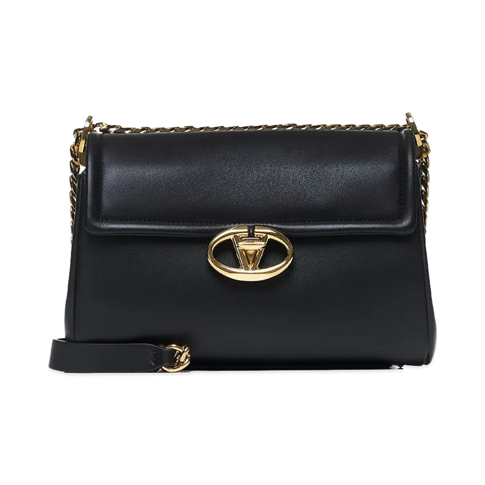 Valentino Women's Deluxe Nappa Shoulder Bag "Black"
