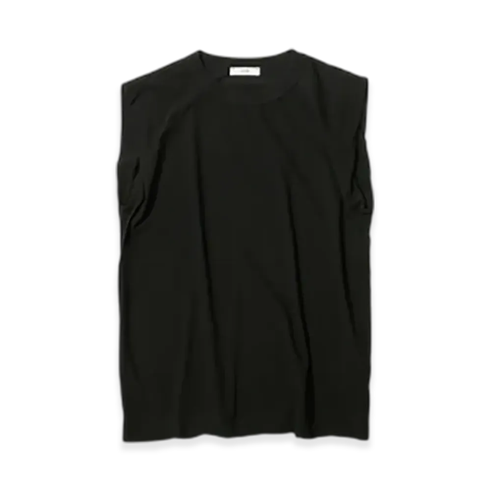 ATON Fresca Single Jersey Tank Top "Black"