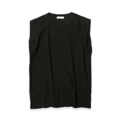 ATON Fresca Single Jersey Tank Top "Black"