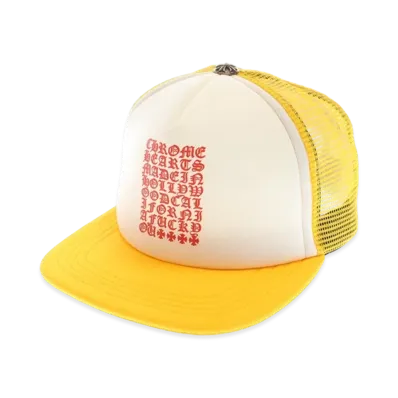 Chrome Hearts Chrome Hearts Eye Chart Tracker Cap "Orange"
