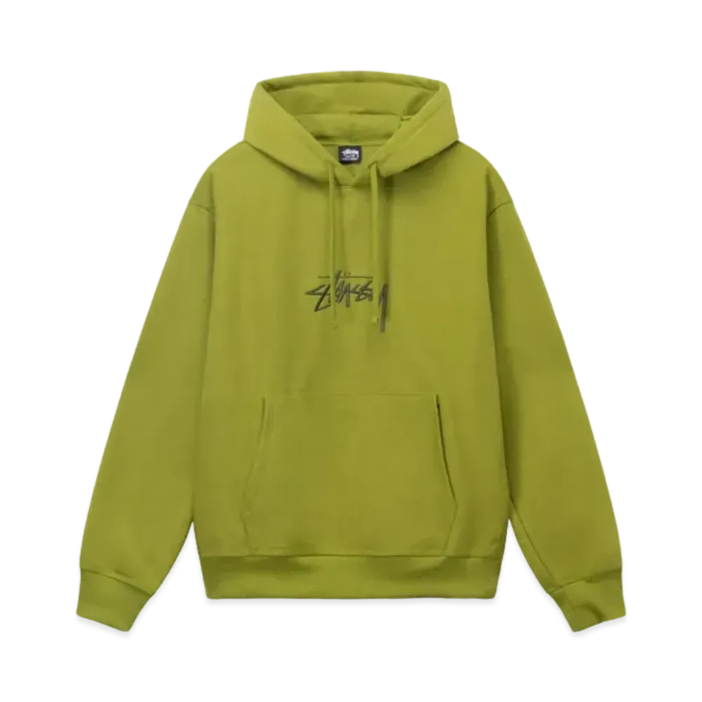 Stussy Stock Logo Applique Hoodie "Moss/Black"