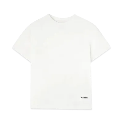 Jil Sander Men's 3-Pack Short-Sleeved T-Shirt Set "Optic White"