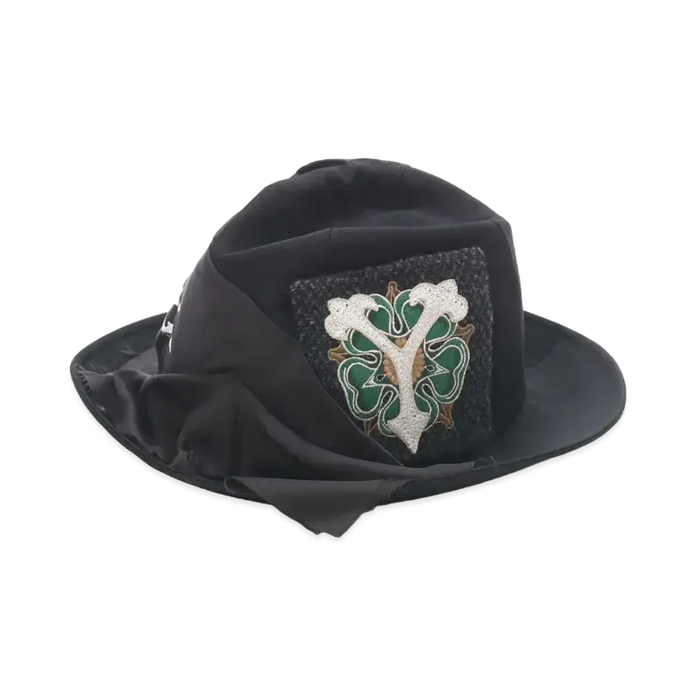 Yohji Yamamoto Pour Homme W/GABARDINE MESSAGE HAT "Black"