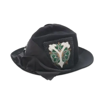 Yohji Yamamoto Pour Homme W/GABARDINE MESSAGE HAT "Black"