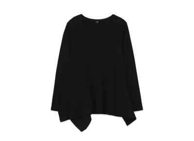 Yohji Yamamoto Y's SMOOTH BACK DRAPE T "Black"