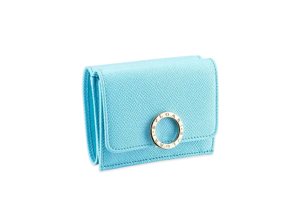 BVLGARI BVLGARI Trifold Wallet "LightBlue"