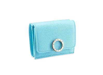 BVLGARI BVLGARI Trifold Wallet "LightBlue"