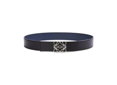 LOEWE Reversible Anagram Belt "Ocean/Black/Palladium"