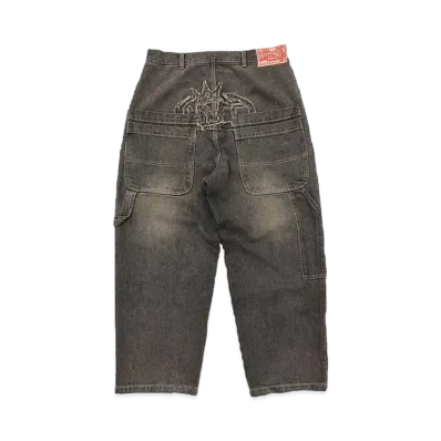 centimeter Crown logo denim pants "Brown"