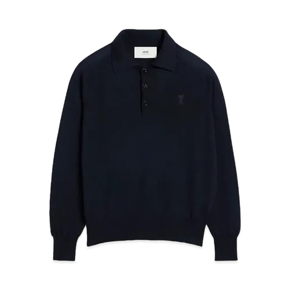 AMI PARIS Ami de Coeur Polo "Night Blue"