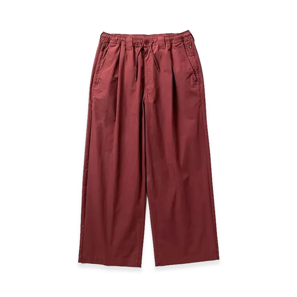 TIGHTBOOTH Baggy Pipe Pants "Burgundy"