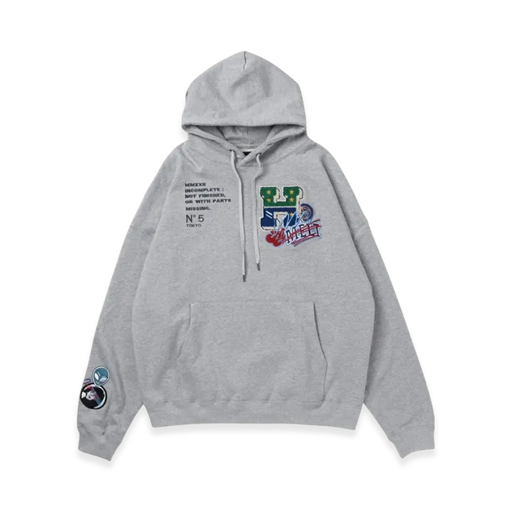 HYSTERIC GLAMOUR x Genzai Sagara Collage Hoodie "Gray"