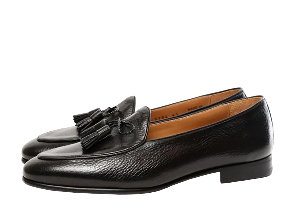 Berwick Tassel Loafer HO254 Grained Leather "Black" 5154CISGBK