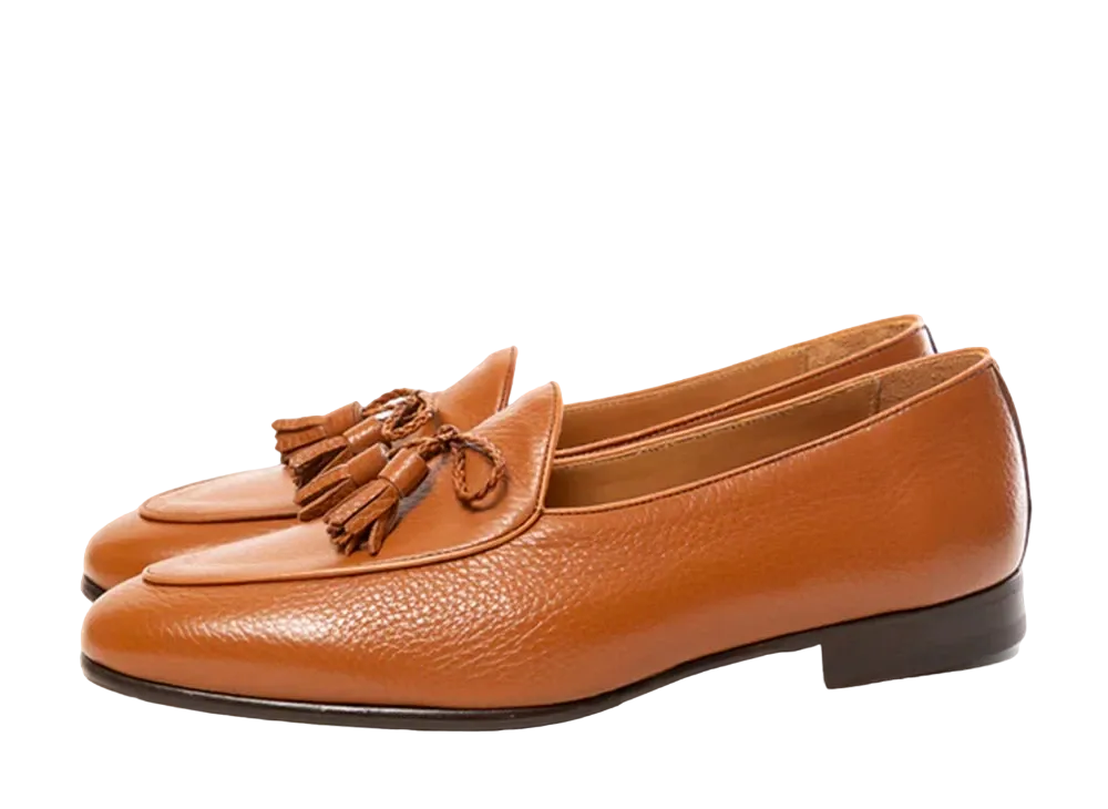 Berwick Tassel Loafer HO254 Grained Leather "Brown" 5154CISGBR