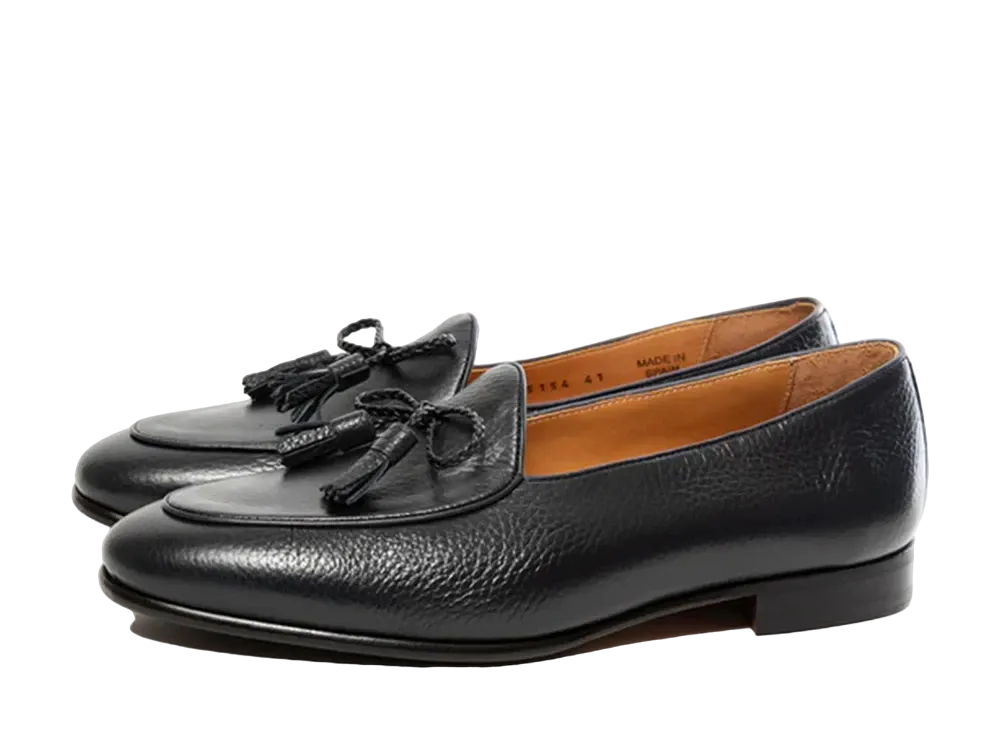 Berwick Tassel Loafer HO254 Grained Leather "Navy" 5154CISGNV