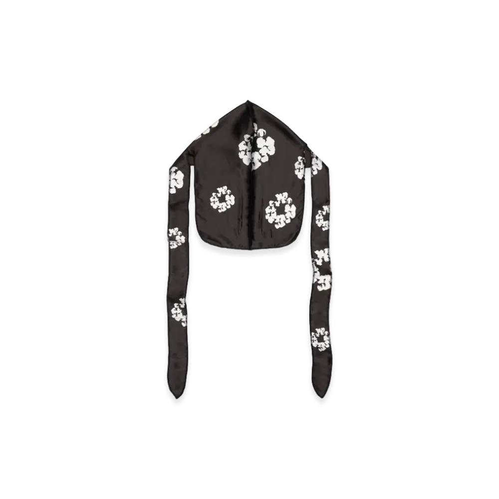DENIM TEARS Cotton Wreath Durag "Black"