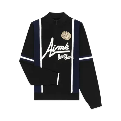 Aime Leon Dore Knit Long-Sleeve Cycling Jersey "Black"