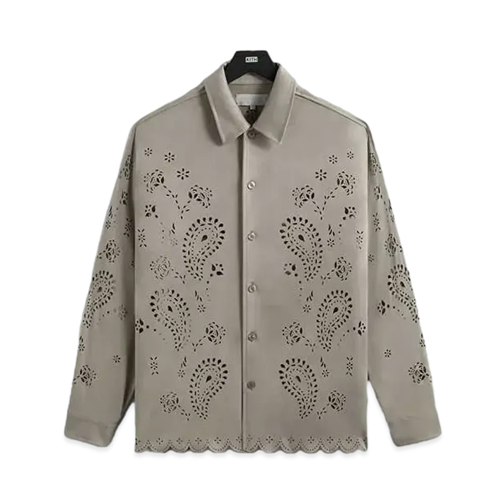 Kith Isaac Microsuede Long Sleeve Buttondown "Region"