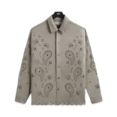 Kith Isaac Microsuede Long Sleeve Buttondown "Region"