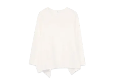 Yohji Yamamoto Y's SMOOTH BACK DRAPE T "Off White"