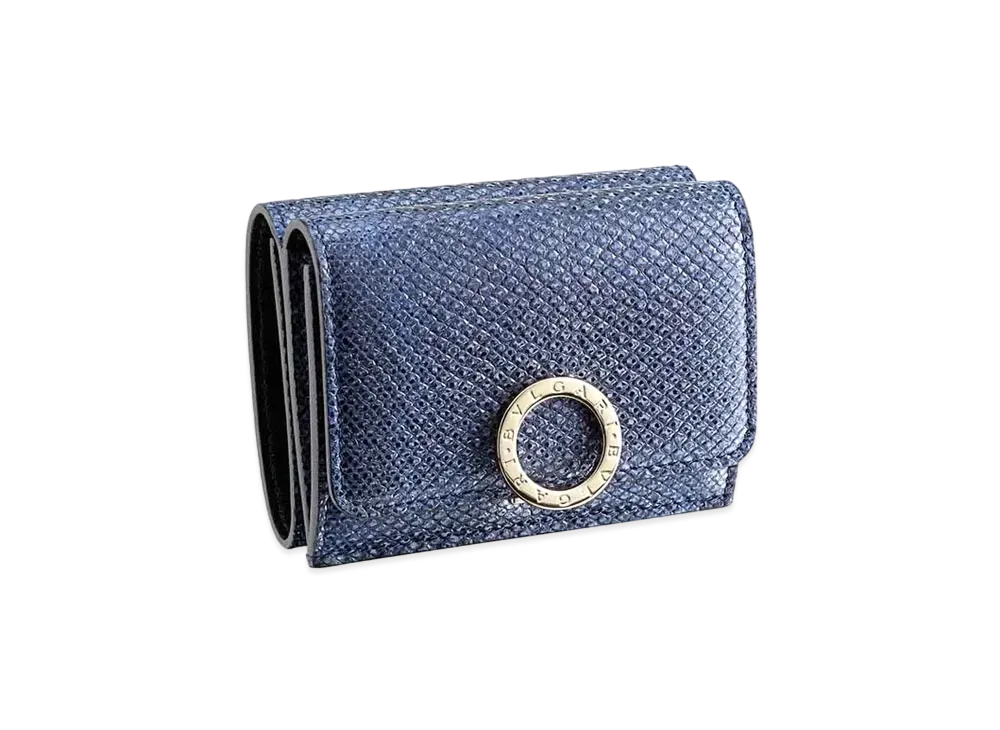 BVLGARI BVLGARI Trifold Wallet "Blue"
