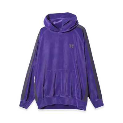 NEEDLES Track Hoodie C/PE Velour "Purple"