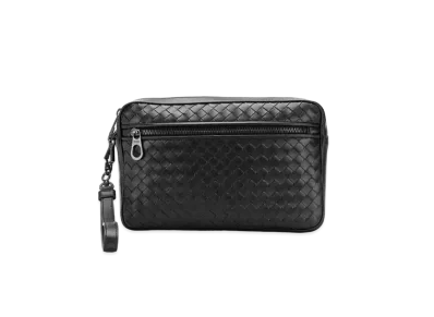 Bottega Veneta Leather Clutch Bag "Black"