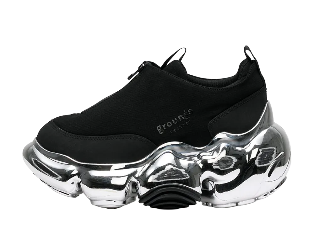 grounds MOOPIE WEATHER LOWCUT CHROME SCRATCH "Black/Chrome"