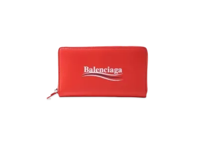 BALENCIAGA Leather Wallet "Red"