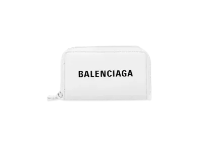 BALENCIAGA Everyday Daily Zip Continental Card Holder "Black"