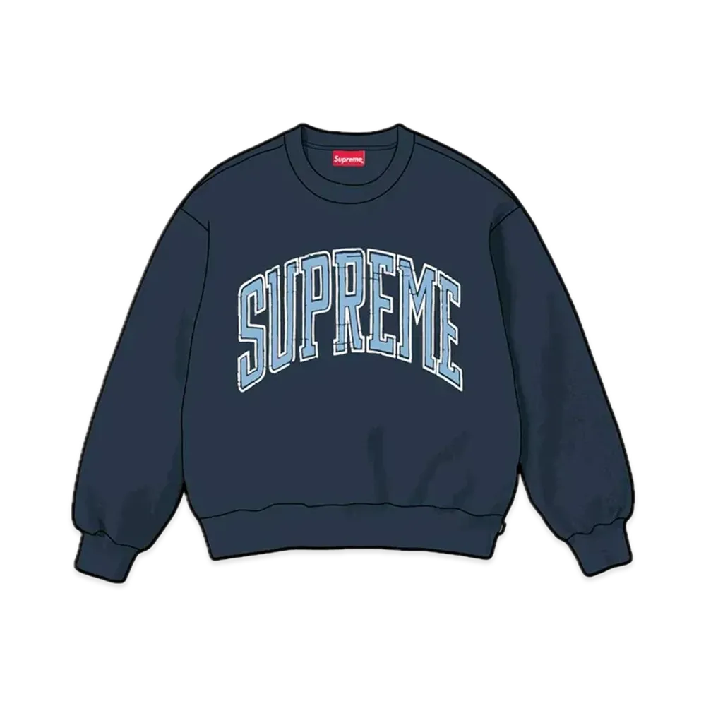 Supreme Inside Out Crewneck "Navy"