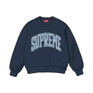 Supreme Inside Out Crewneck "Navy"