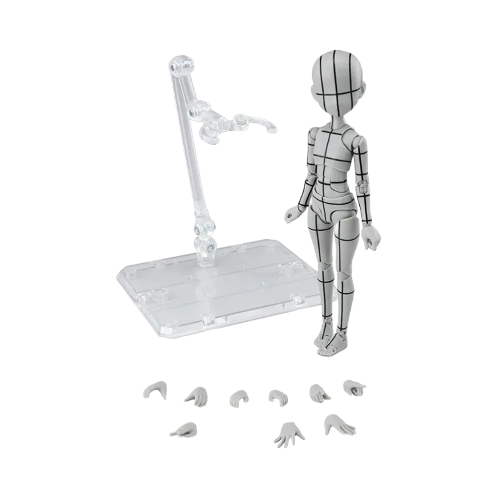 BANDAI "S.H.Figuarts" Body-chan -Ken Sugimori- Edition -Wireframe- (Gray Color Ver.)