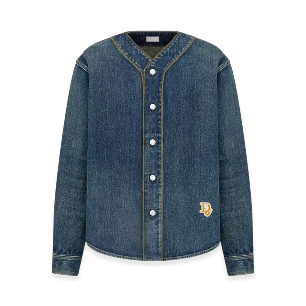Dior x Denim Tears Dior Tears Baseball Shirt Cotton Twill "Blue"