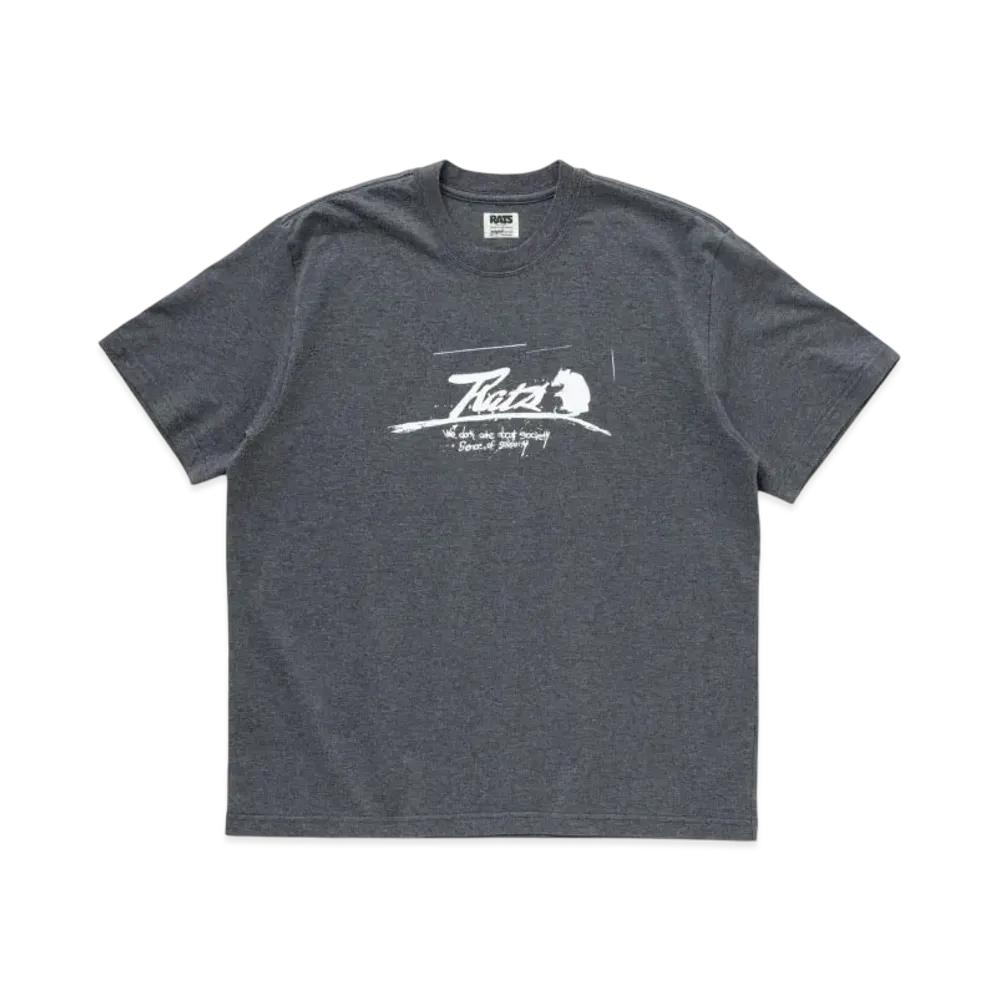 RATS Script Logo Way Of Life Tee "Charcoal"