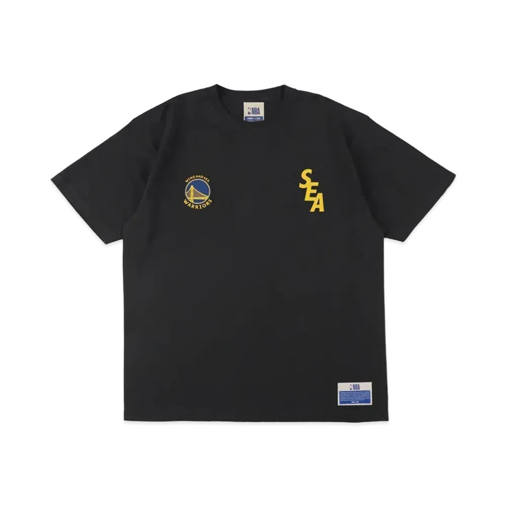 WIND AND SEA x NBA T-Shirts Japan Games 2022 Limited (Warriors) "Black"